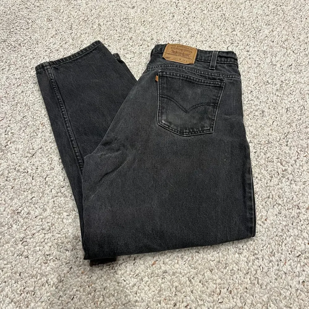 Levi's Orange Tab 1996 Vintage 560 Loose Fit Tapered Leg Jeans Sz 38x30 Denim